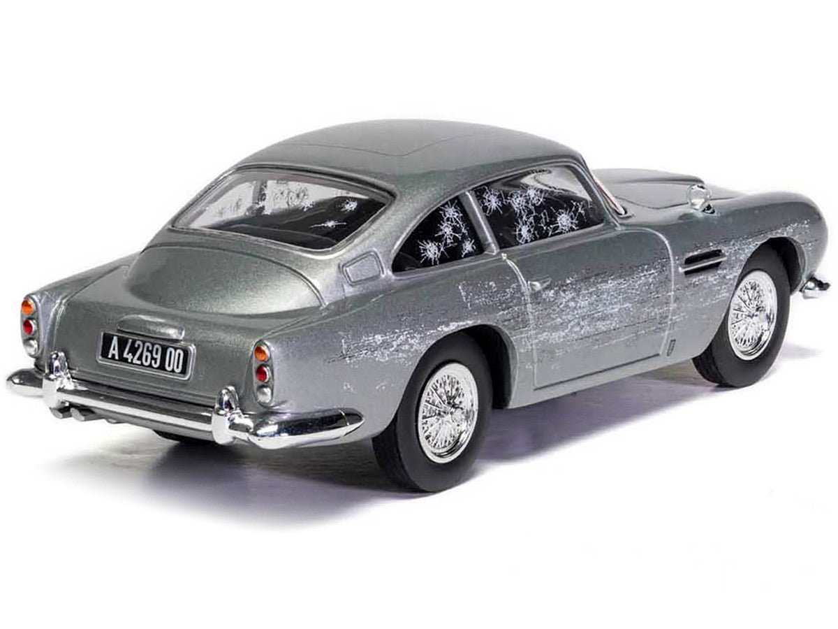 Aston Martin DB5 RHD (Right Hand Drive) Silver (Damaged) James Bond 007 "No Time To Die" (2021) Movie Diecast Model Car by Corgi-1