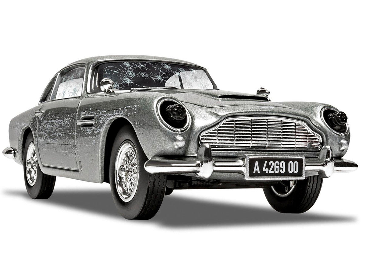 Aston Martin DB5 RHD (Right Hand Drive) Silver (Damaged) James Bond 007 "No Time To Die" (2021) Movie Diecast Model Car by Corgi-2