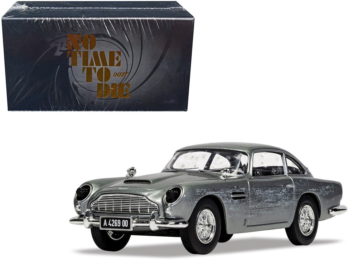 Aston Martin DB5 RHD (Right Hand Drive) Silver (Damaged) James Bond 007 "No Time To Die" (2021) Movie Diecast Model Car by Corgi-0