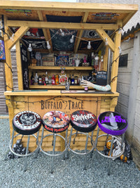 Rocksax Marilyn Manson Bar Stool - Red Lips