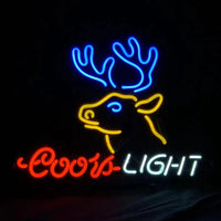 Deer and Coors Light Beer Neon Sign Light