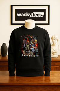 Friends Serial Killers Horror Terror Halloween 2 Graphic Tee Shirt