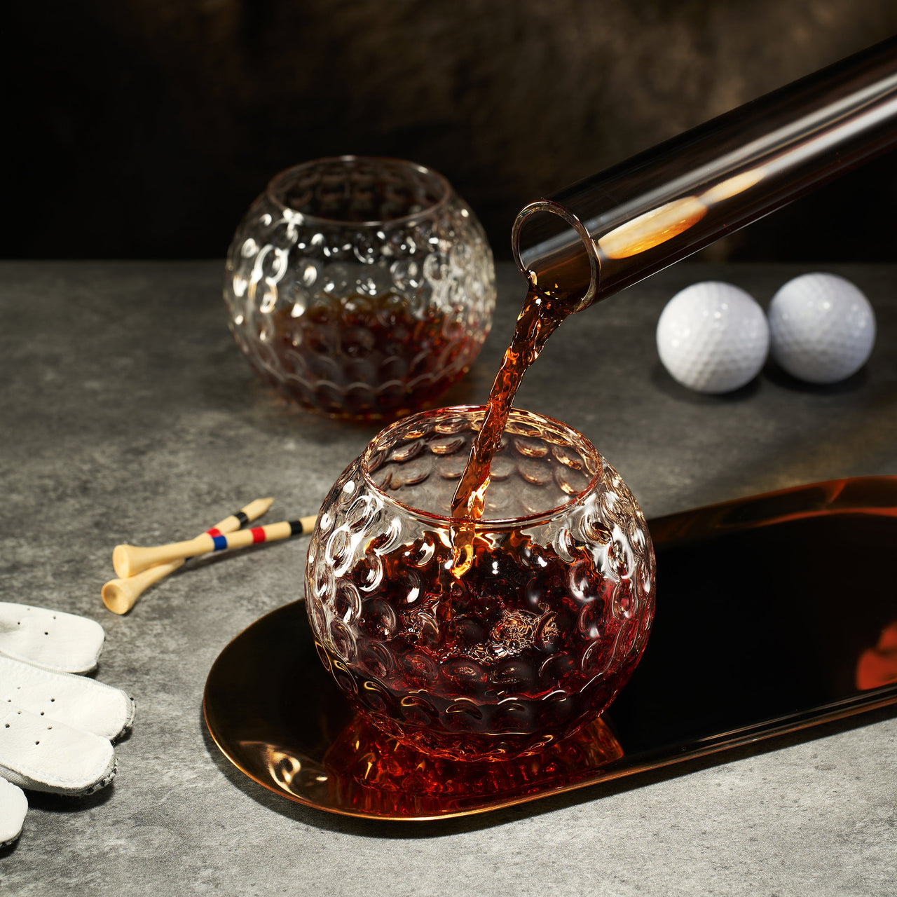 Golf Club Whiskey Decanter and 2 Liquor Glasses - 29 OZ Decanter & 15 OZ Glass Set - Golf Stick Gifts for Men, Unique Liquor Decanter Set - Bourbon, Scotch Decanter for Alcohol, Golfer Gifts for Dad-4