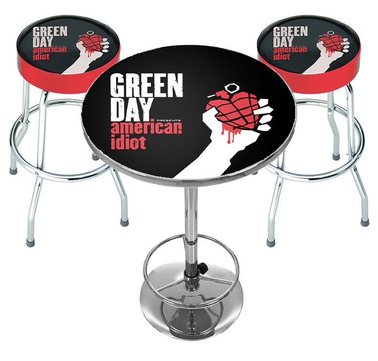 Rocksax Greenday American Idiot Bar Table set