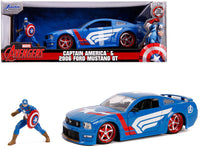 2006 Ford Mustang GT with Captain America Diecast Figurine 