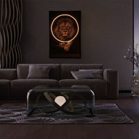 Lion Wall Art with LED Light-5