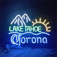 Lake Tahoe Corona Extra Sunrise Mountain Neon Signs Light