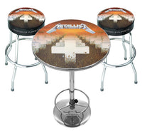 Rocksax Metallica Bar Table Set - Master Of Puppets