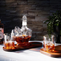 The Wine Savant Middle Finger Decanter Novelty Whiskey & Wine Decanter Set, Mahogany Wood, Funny Gift for that Someone You Love! Middle Finger Gift For Adults, Flip Off Gift, Funny Gifts, Gag Gift-3