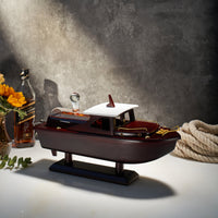 Boat Ship Whiskey & Wine Decanter Ship - The Wine Savant Ship Decanter Set 800ml - Drink Dispenser for Wine, Whiskey, Ship In A Bottle Decanters Bar Set, Liquor Scotch Bourbon, Boating Mariner Gifts-1