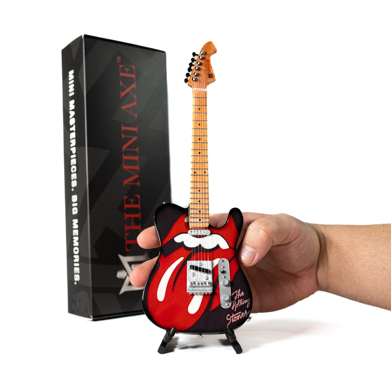 The Rolling Stones "Tongue and Lips" Mini Axe