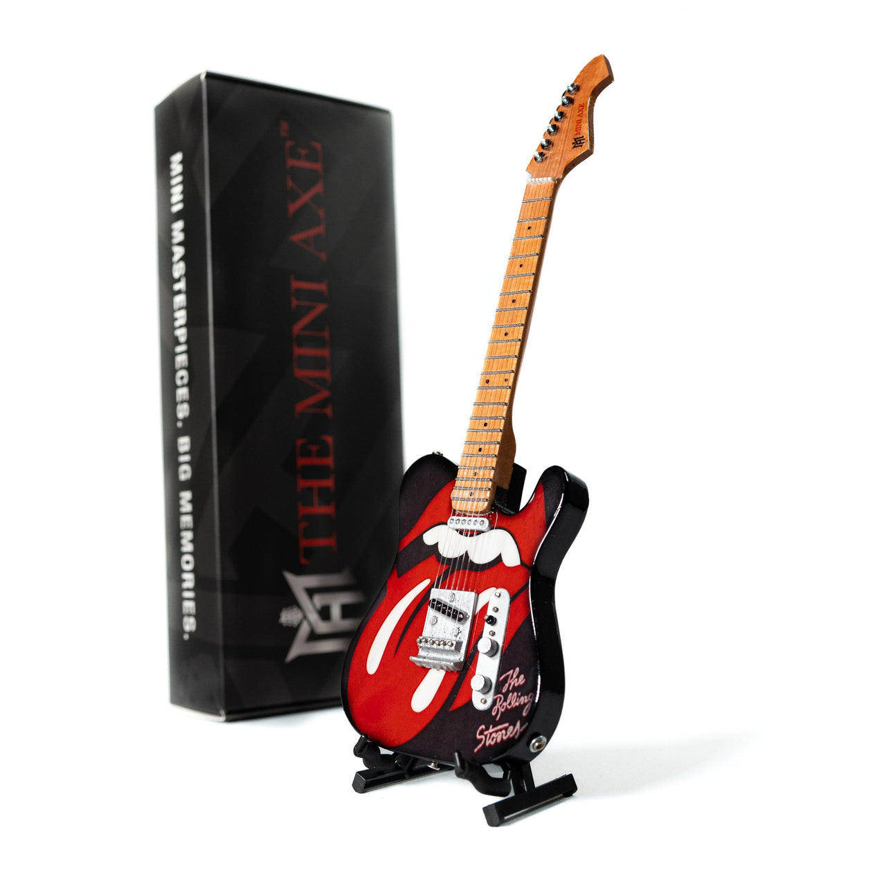 The Rolling Stones "Tongue and Lips" Mini Axe