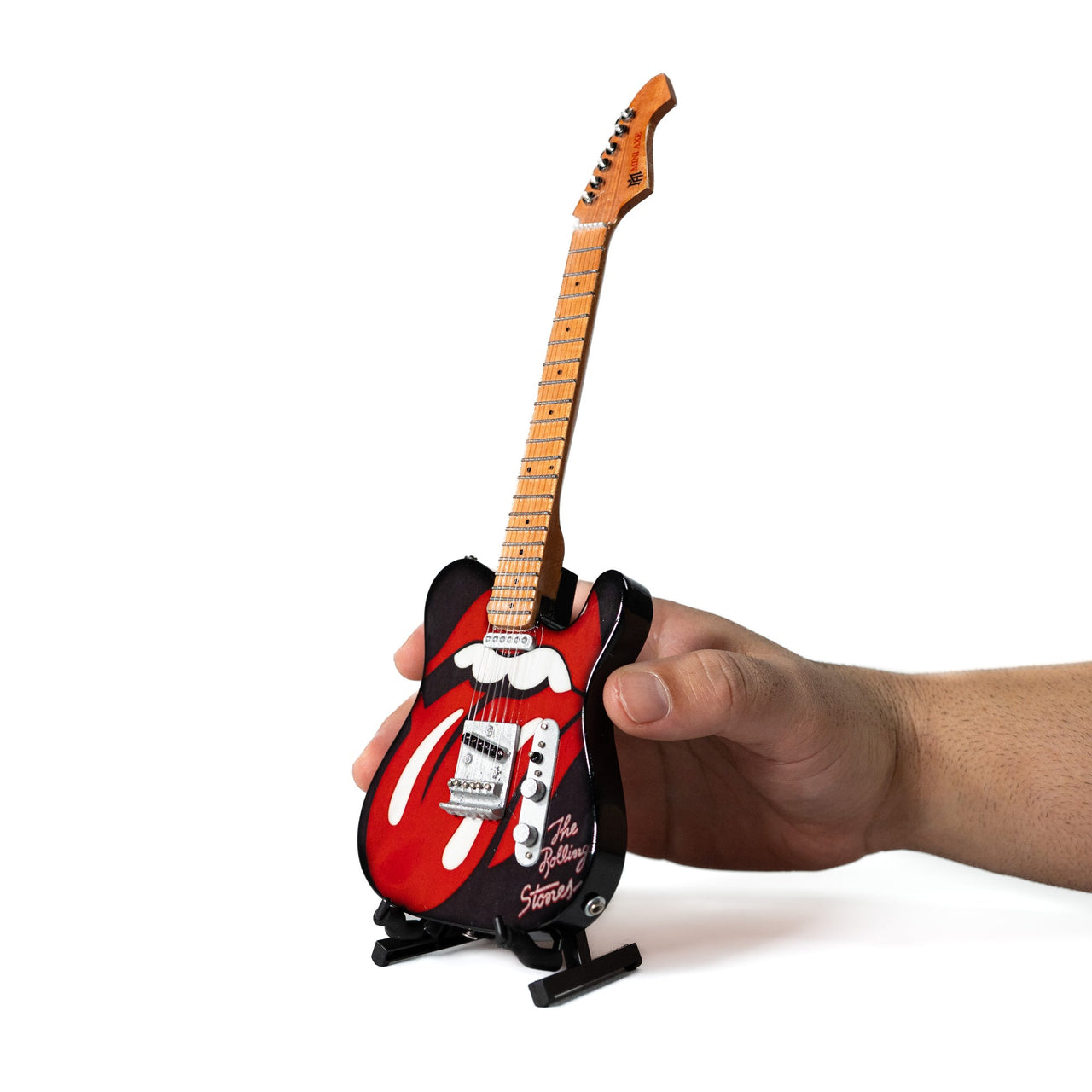 The Rolling Stones "Tongue and Lips" Mini Axe