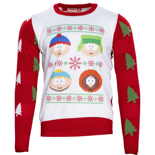 South Park Stan Kyle Cartman Kenny Faces Christmas Sweater