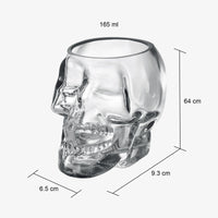 Skull Shot Glasses Set of 6 by The Wine Savant - 3oz Skull Glasses 3