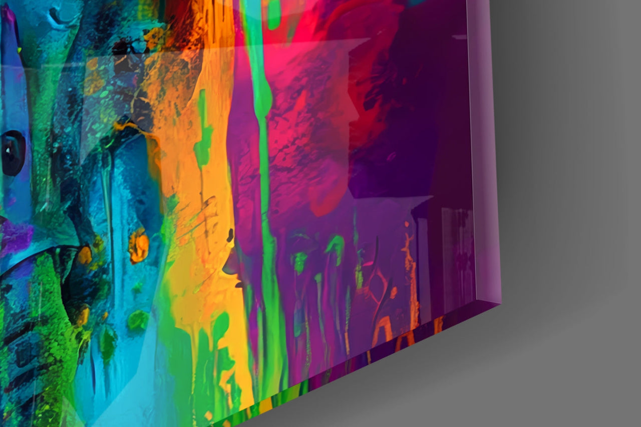 Colorful Nightmare Glass Wall Art