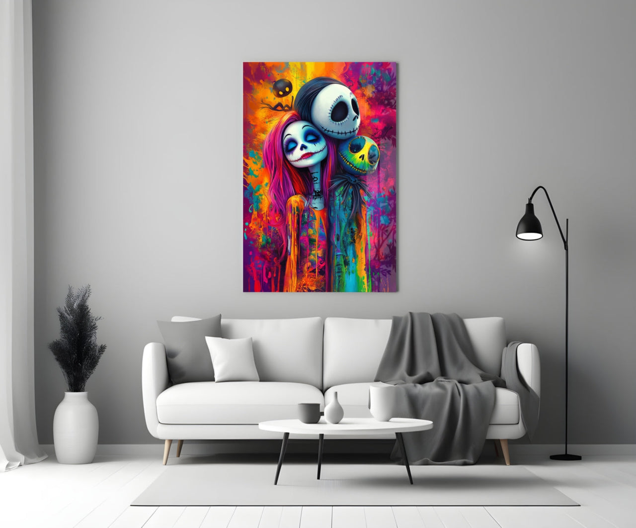 Colorful Nightmare Glass Wall Art