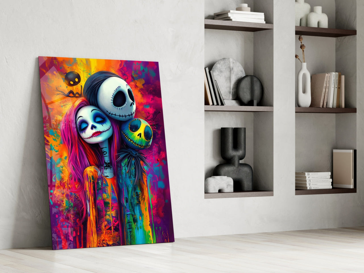 Colorful Nightmare Glass Wall Art