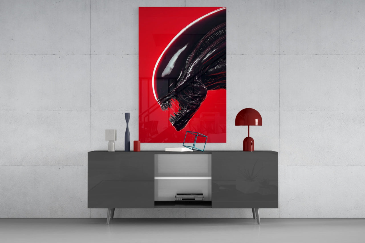 Alien: Red Menace Glass Wall Art