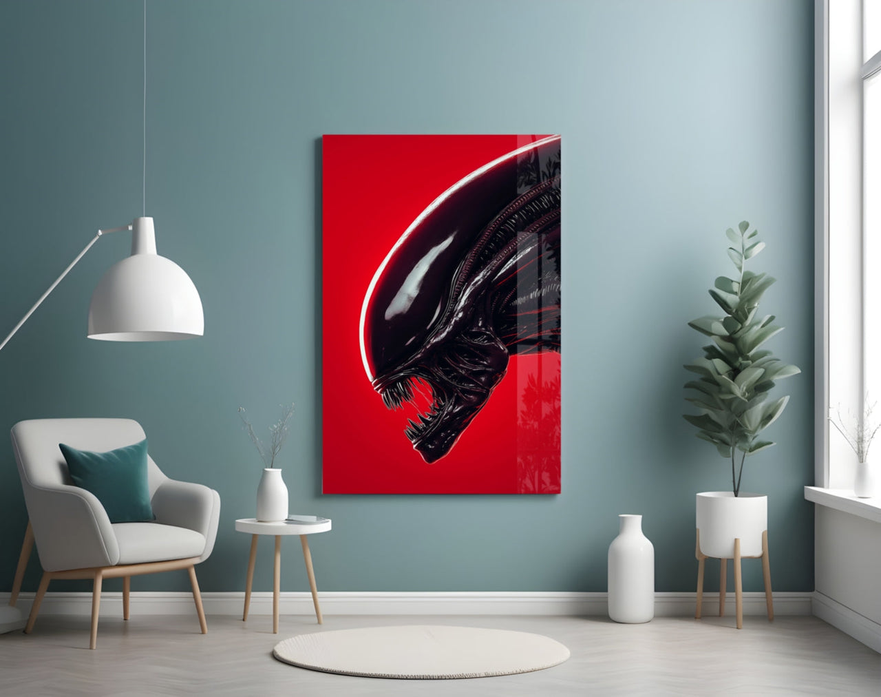 Alien: Red Menace Glass Wall Art