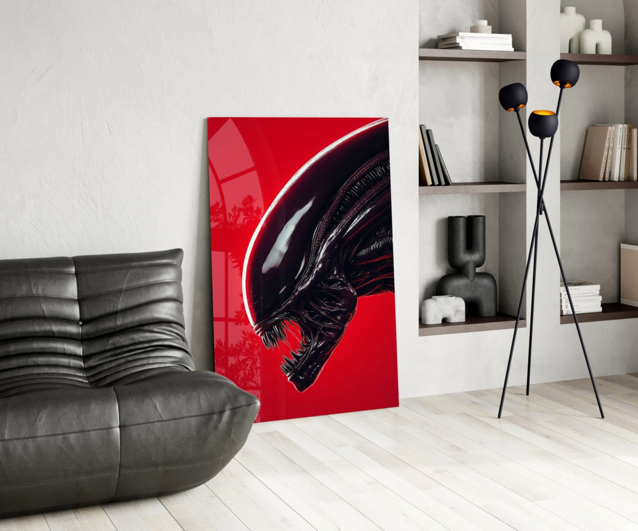 Alien: Red Menace Glass Wall Art