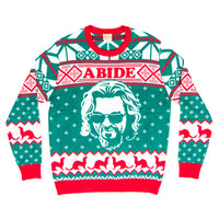 The Big Lebowski Dude Abide Marmot Bowling Ugly Christmas Sweater