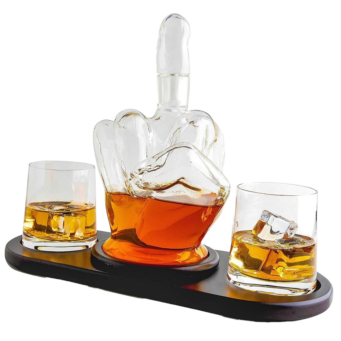 Middle Finger Novelty Whisky Decanter by The Wine Savant-0