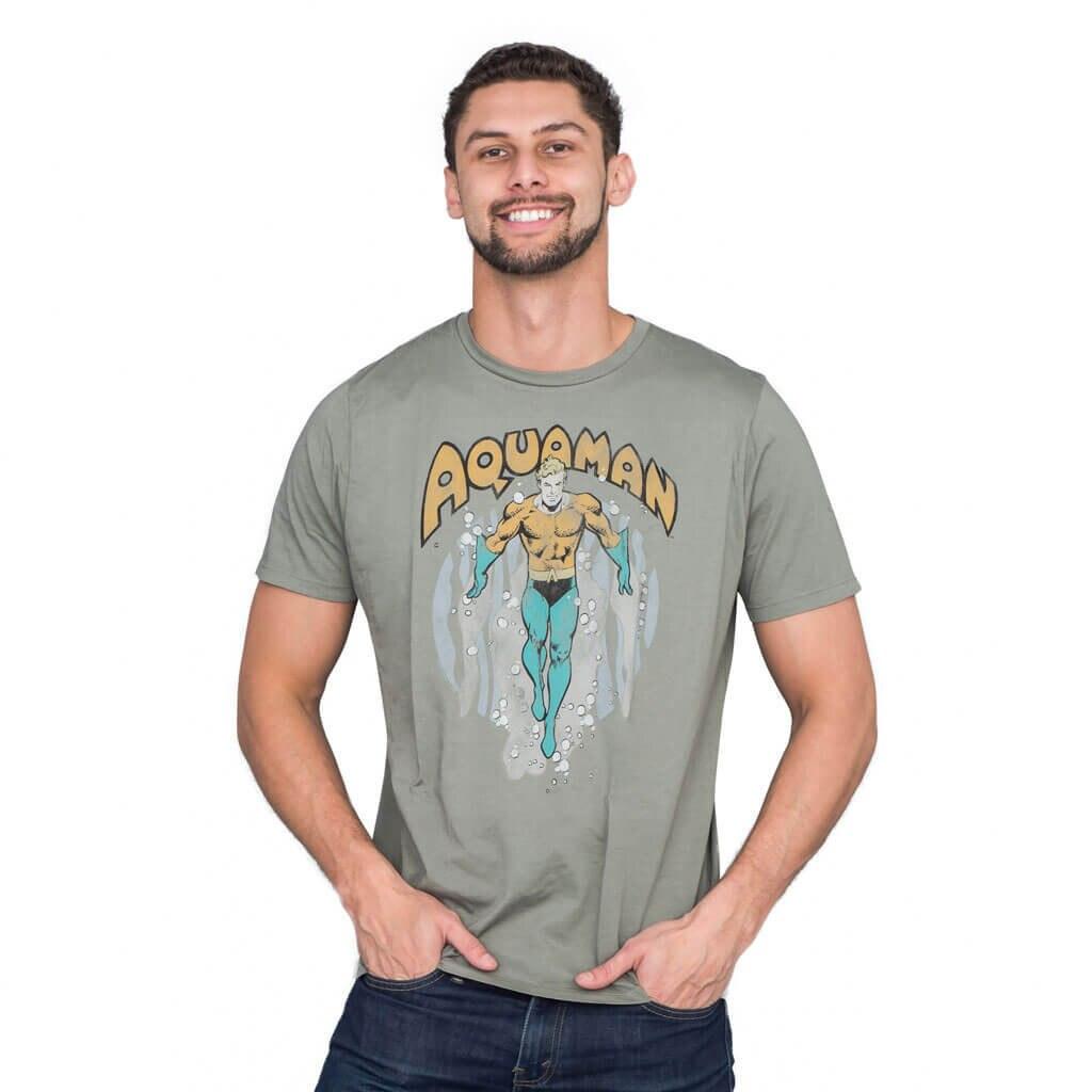 Aquaman Rising Clay Adult T-shirt