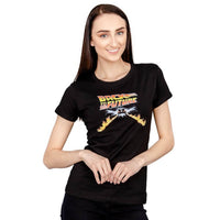 Back to the Future Flames Juniors T-shirt