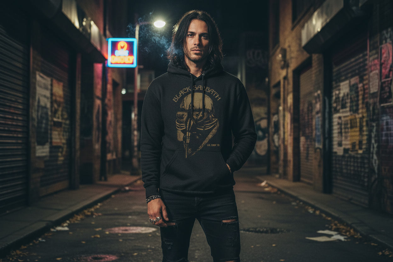 Black Sabbath '78 Tour Hoodie Lifestyle Image