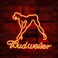 Budweiser Beer Live Nudes Sexy Girl Neon Signs