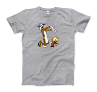 Calvin and Hobbes Playing Zombies T-Shirt-4