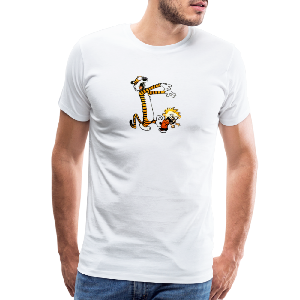 Calvin and Hobbes Playing Zombies T-Shirt-1