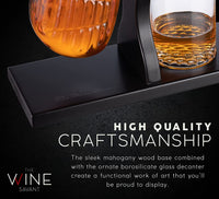 Golf Whiskey Decanter and 4 Liquor Glasses - Decanter & Glass Set - Golf Stick Gifts for Men - Unique Whiskey Decanter Set - Bourbon & Scotch Decanter for Serving Alcohol - Golfer Gifts for Dad-4