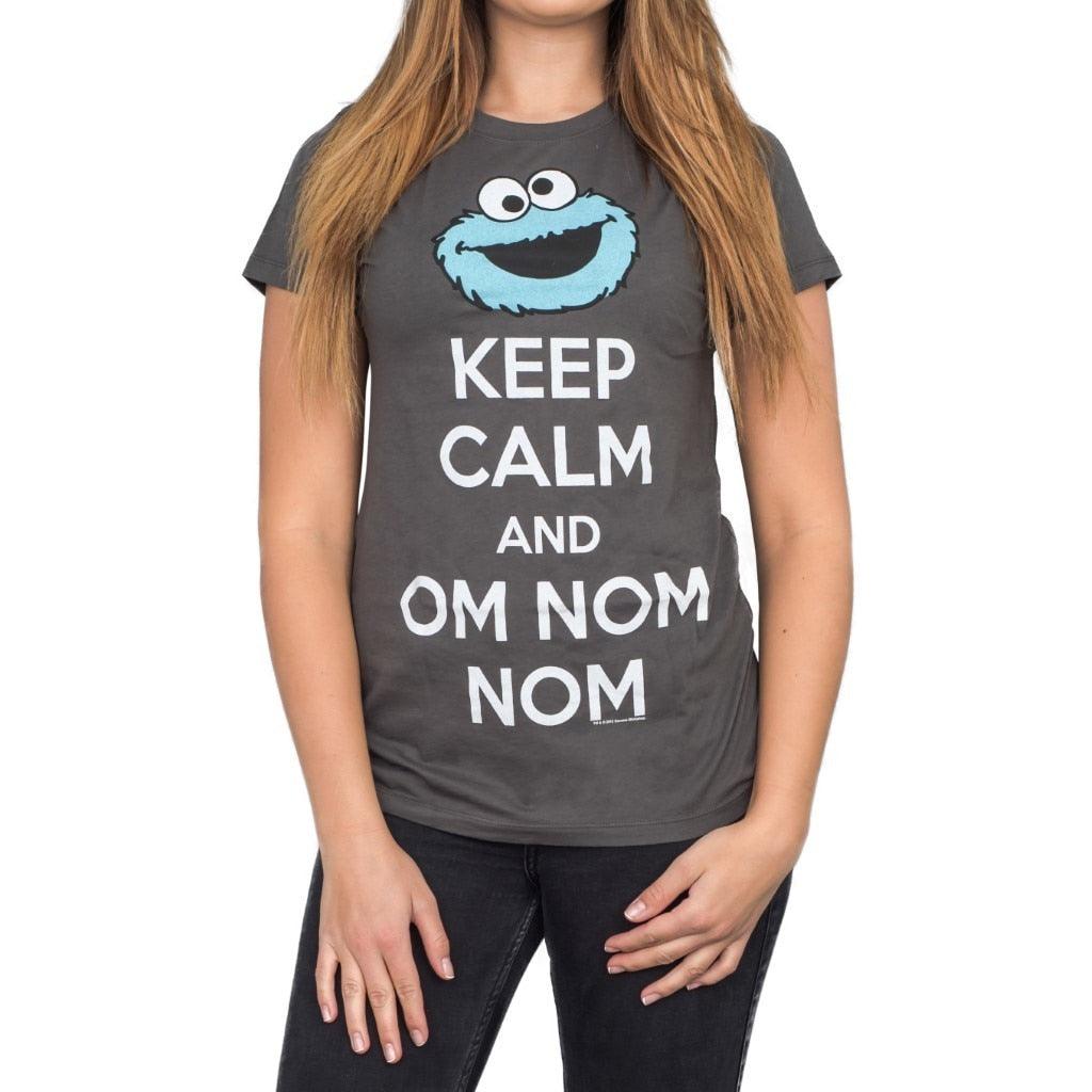Cookie Monster Keep Calm And Om Nom Nom T-shirt