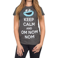 Cookie Monster Keep Calm And Om Nom Nom T-shirt