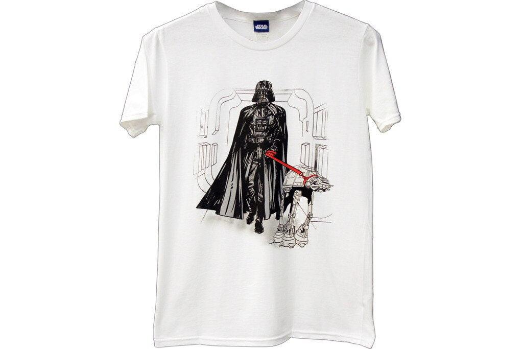 Darth Vader Through Hallway Walking At-At Dog T-shirt