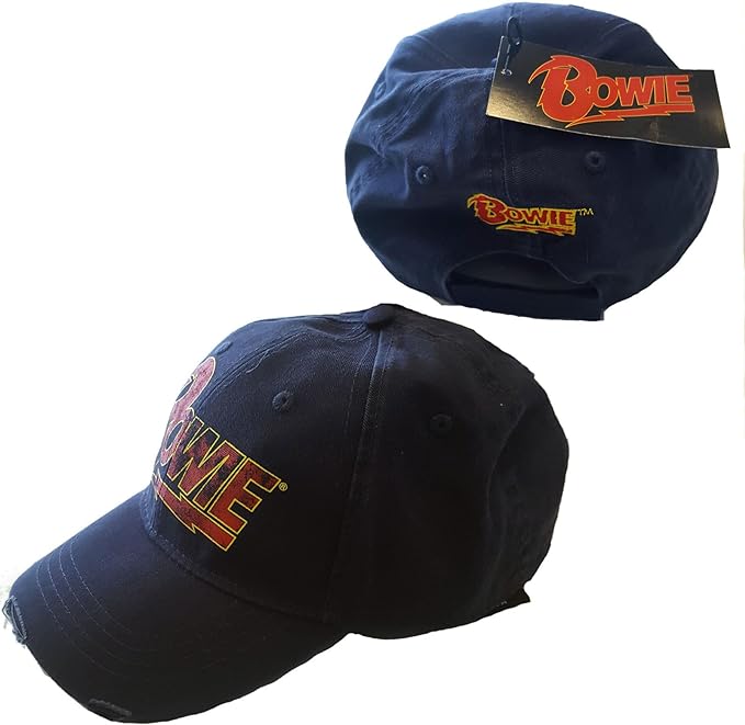David Bowie Logo Cap Velcro- Officially Licensed