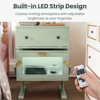LED Robot End Table with 360° Rotation