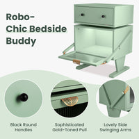 LED Robot End Table with 360° Rotation