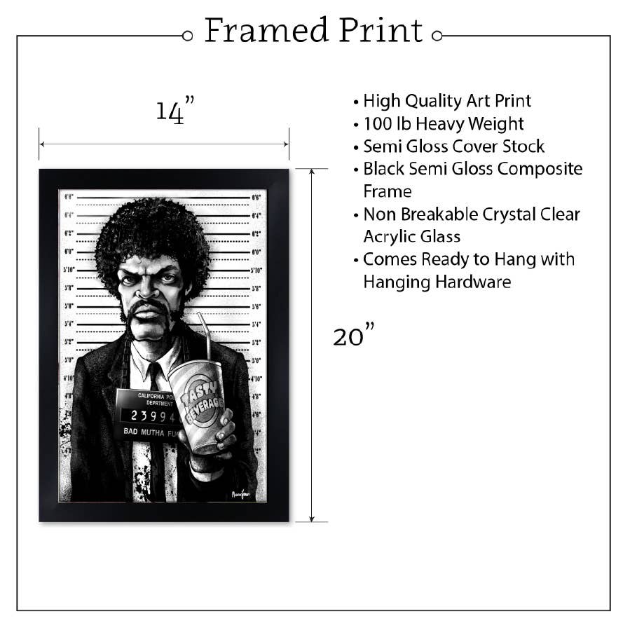 JULES - Pulp Fiction Classic Movie Art Print