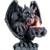 Gothic Gargoyle Resin Tea Light Holder