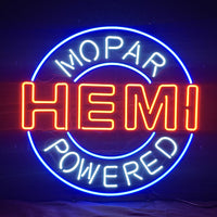 Hemi Mopar Powered Neon Light Sign