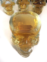 Monkey and Heroes Extra Large Skull Shot Glasses Set of 4, Use Skull Head Cup For A Whiskey, Scoth and Vodka Shot Glass, 3 Ounces-1