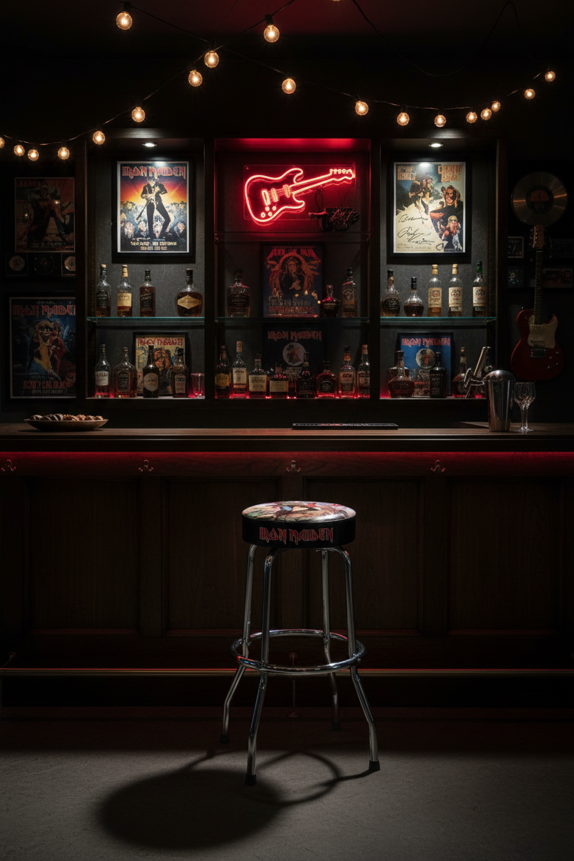 Iron Maiden Trooper Bar Stool Lifestyle