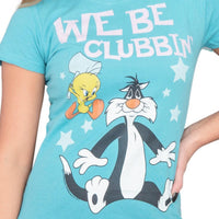 Looney Tunes We Be Clubbin' Sylvester And Tweety T-Shirt