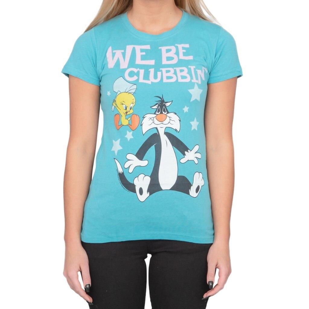 Looney Tunes We Be Clubbin' Sylvester And Tweety T-Shirt