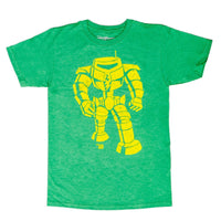 Man-Bot Vintage Graphic Green Adult T-shirt