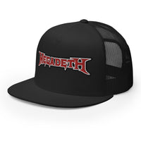 MegaDeth Electric Logo Embroidered Trucker Hat [Apparel]
