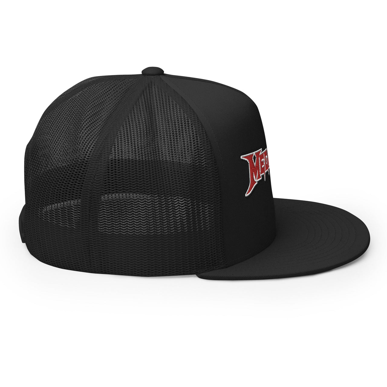 MegaDeth Electric Logo Embroidered Trucker Hat [Apparel]